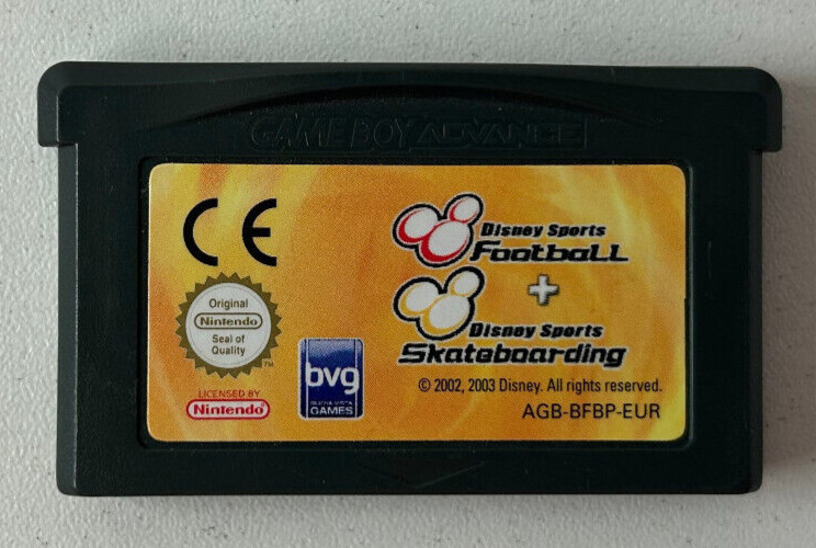 Disney Sports Football + Disney Sports Skateboarding Nintendo Game Boy Advance