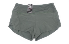 Womens Sports Shorts High Waist Active Running Athletic Shorts L Green