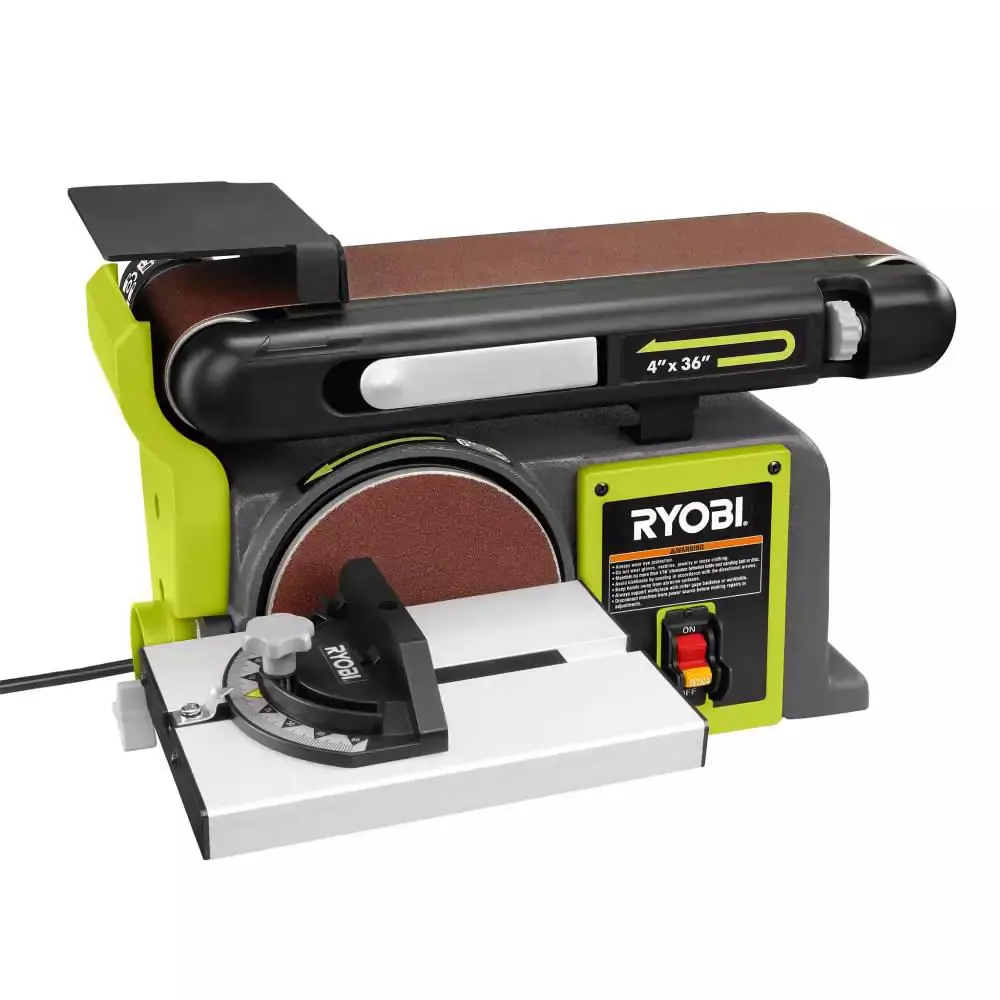 Ryobi Bench Belt Disc Sander Sanding Machine Vertical Horizontal