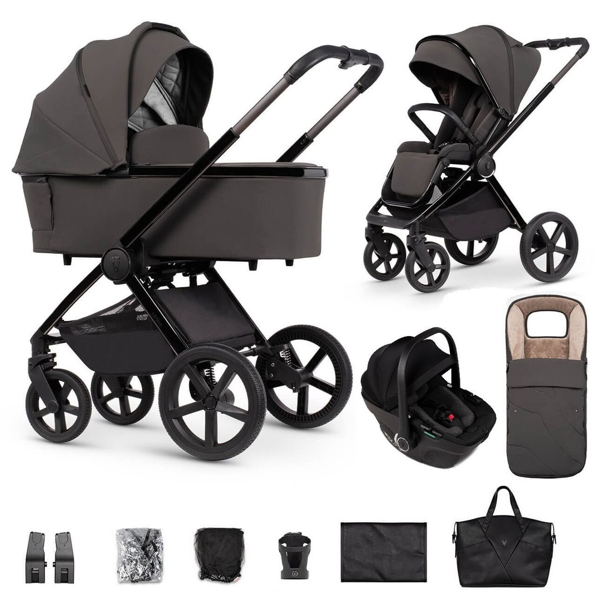 Travel System Venicci Car Seat Black Venicci Silver 3-in-1 Travel