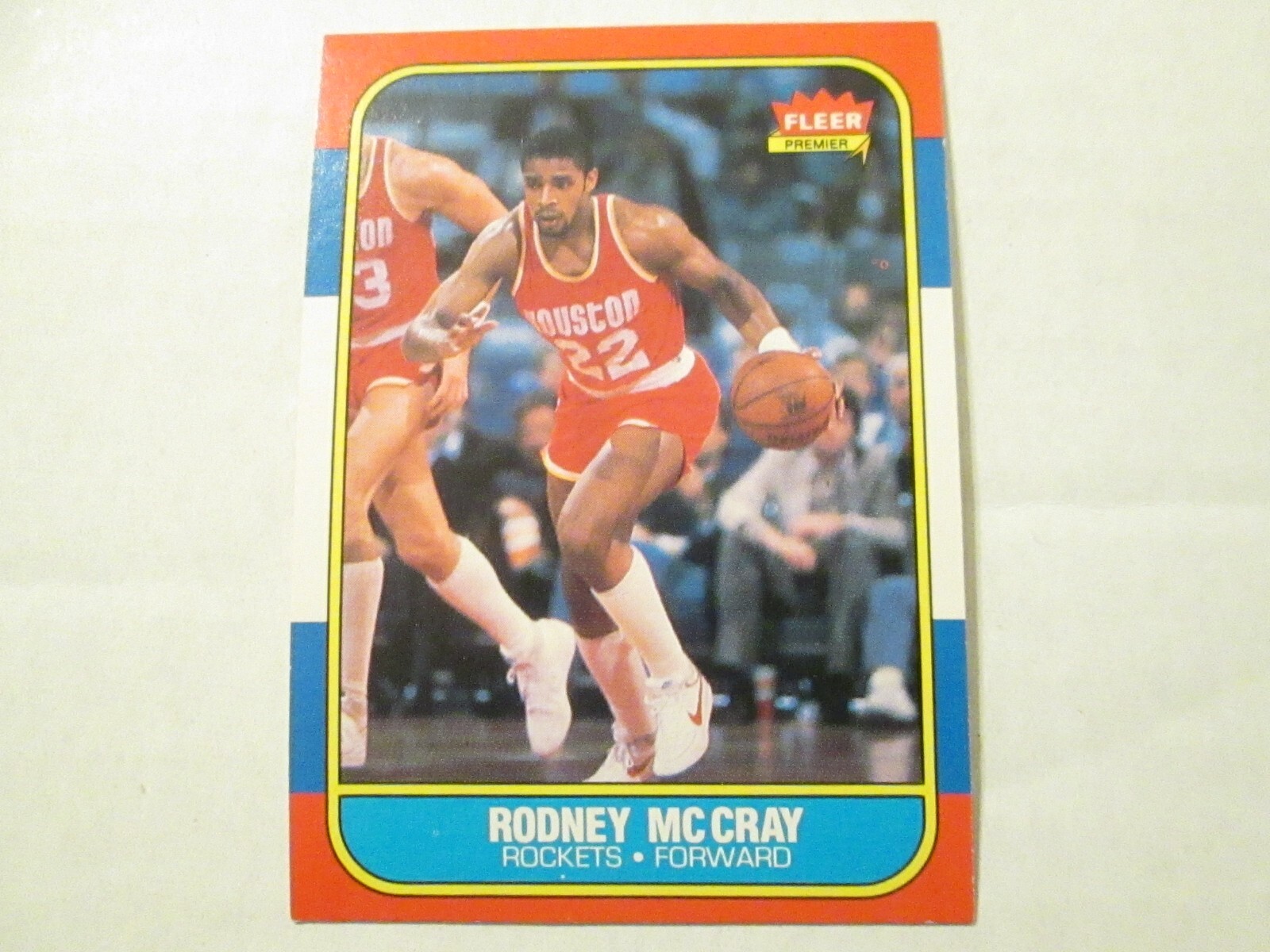 1986 Fleer Premier Basketball #71 Rodney McCray Houston Rockets