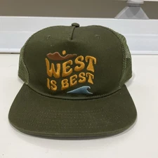 Trek Light Gear West Is The Best Trucker SnapBack Outdoors Hat