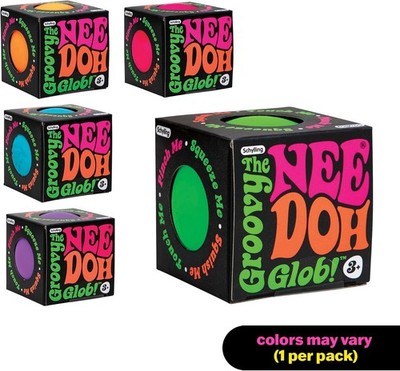 Schylling NeeDoh Dohnuts – Balle Anti-Stress Sensorielle, Couleurs Variées, Dès 3 Ans