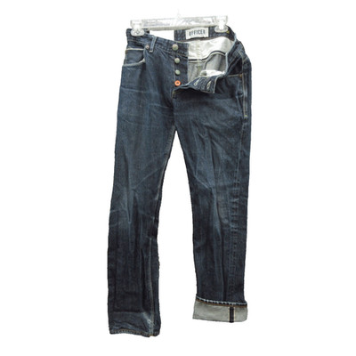 Superdry Officer Men's Straight Jeans 31 Blue Denim 100% Cotton Selvage