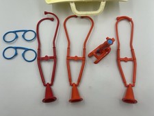 Vintage 1970s Hasbro Medical Toy Bag Kit Doctor With Accessories
