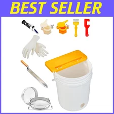 All-in-One Beekeeping Harvesting Tools with 5-Gallon Bucket, Uncapping Knife
