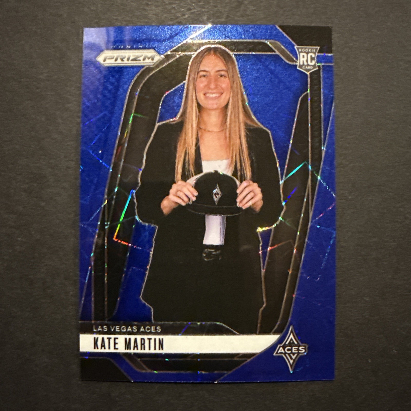 2024 Panini Prizm WNBA Kate Martin #148 Blue Velocity Prizm (RC)