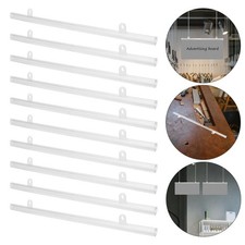 10pcs PVC Poster Hanger Rail Strip Bar Frame for Home Map Display