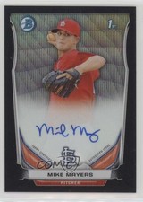 2014 Bowman Prospect Chrome Black Wave Refractor 19/50 Mike Mayers Auto 0b5