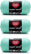 Red Heart Super Saver Country Blue Yarn - 3 Pack Of 198g/7oz - Acrylic - 4 Mediu