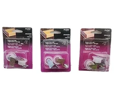 Lot of 3 PLPCI MP7147 Drawer Guide Roller Assembly, 1" Plastic Wheel on Steel