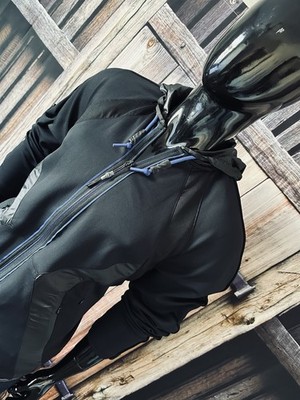 Parsons Extreme Golf Nick Jonas Black Hybrid Hooded Jacket Medium