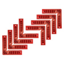 8pcs Positioning Squares Right Angle Clamp 150x150mm 90 Degree Corner Clamp, Red