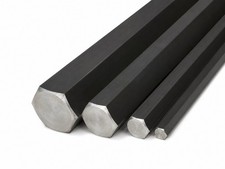 Sechskant Stahl 11SMnPb30 SW10- 70,  h11,  Automatenstahl L&auml;nge 100 mm - 1500 mm