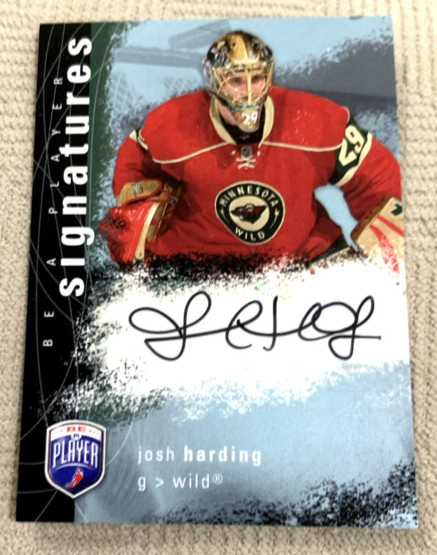 2007-08 Upper Deck - Josh Harding Auto Be a Player Signatures #S-HA - Wild