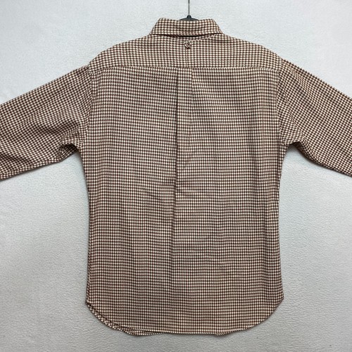 Brooks Brothers Shirt Mens BB4 Red Long Sleeve Button Down Houndstooth Dressy - Picture 8 of 11