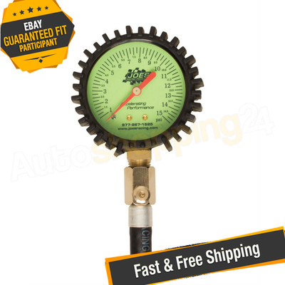 JOES Racing Products 32305 Glow-In-The-Dark Tire Pressure Gauge