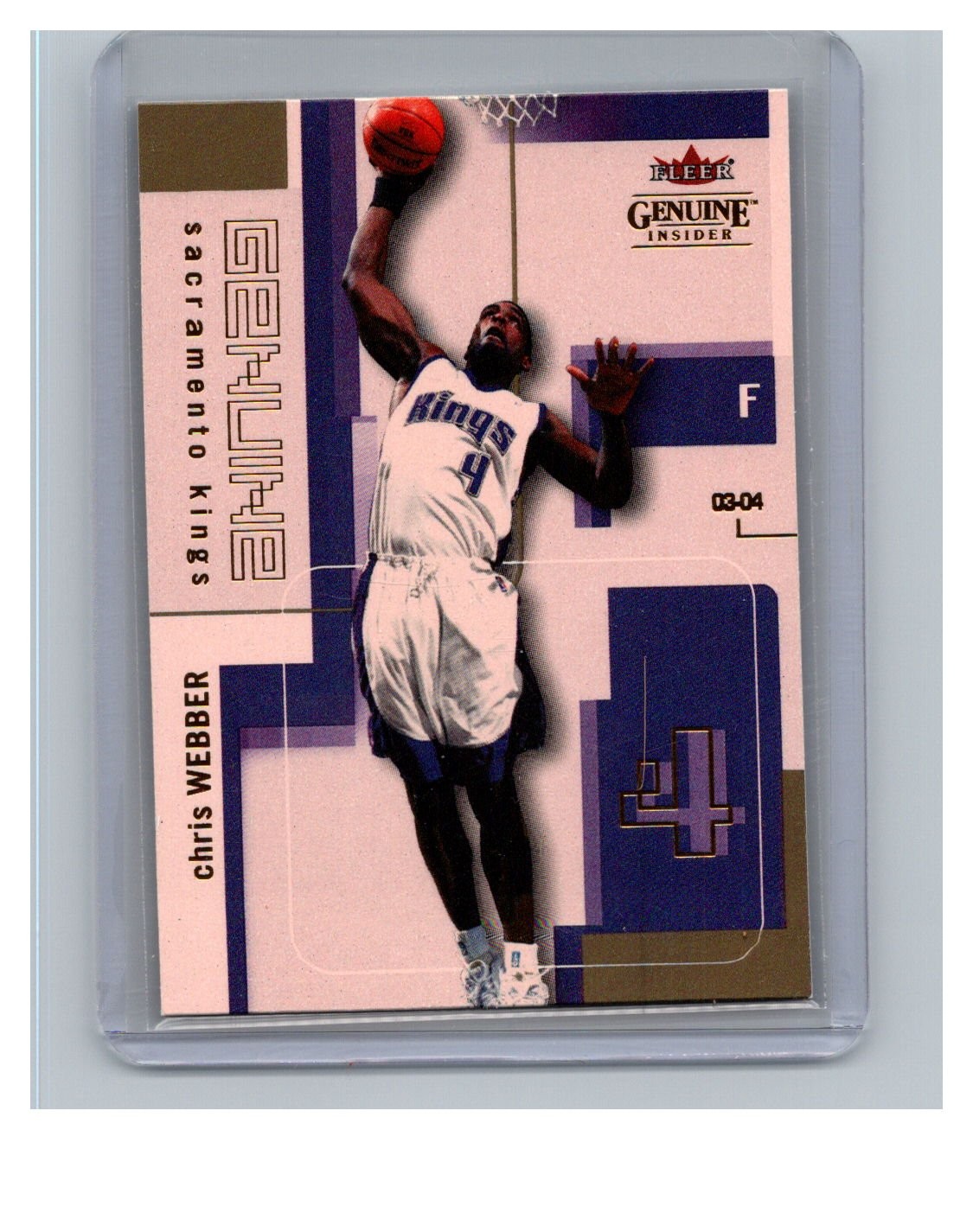2003-04 Fleer Genuine Insider #81 Chris Webber