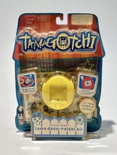 Tamagotchi Tama Deco-Ratchi Kit Gotchi Gear Case Stickers Bling YELLOW