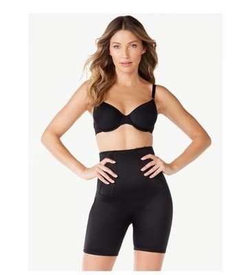 Sofia Intimates by Sofia Vergara Women's Corset Thigh Shaper BLACK Med.