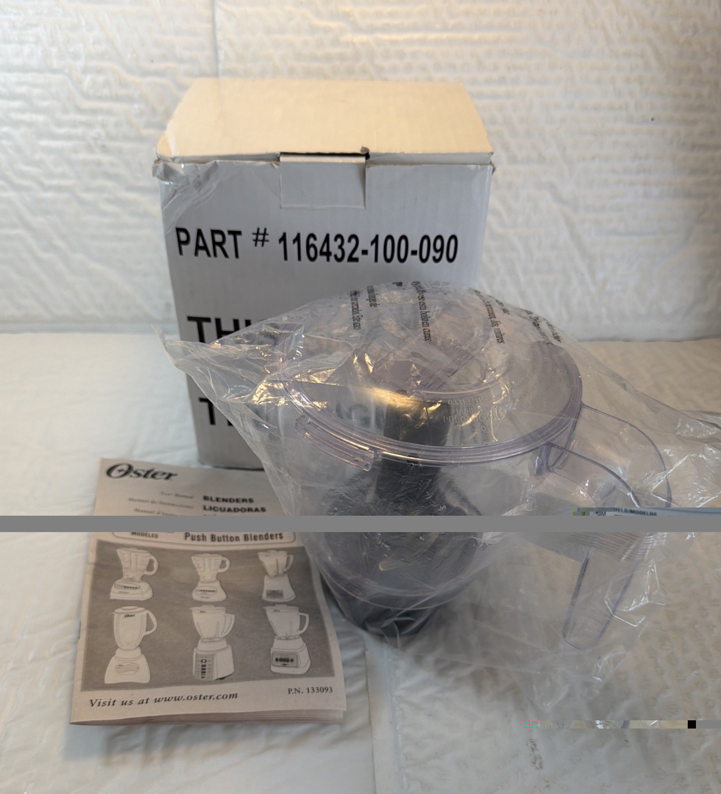 Oster Blender Food Processor Attachment Accessory Part Number 116432-100-090
