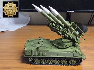 2K12 KUB SA-6 Air Defense Missile Launch Vehicle 1/35 scale 3D-printed Model Kit