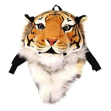 Backpack Stuffed Tiger Head 3D Simulation Personalised Lion Yellow Tiger Head