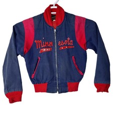 True Vintage 60s Minnesota Twins Jacket Kids Medium Timberline Brill Bros MLB