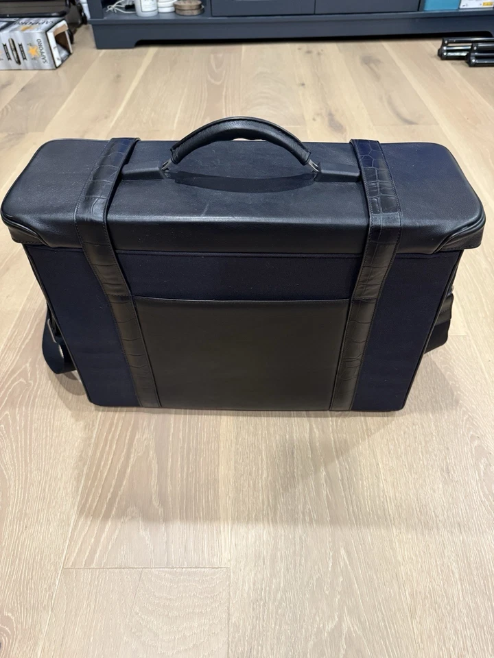 Alexander McQueen x Samsonite - Maletín bolsa de trabajo de lona negra - Leer Foto 2 de 4