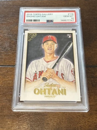 PSA 10 SHOHEI OHTANI 2018 TOPPS GALLERY #116 LA ANGELS Rookie Card RC GEM MINT