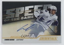 2024-25 Upper Deck Credentials Gold Achievement 12/15 Conor Geekie Auto 1f31