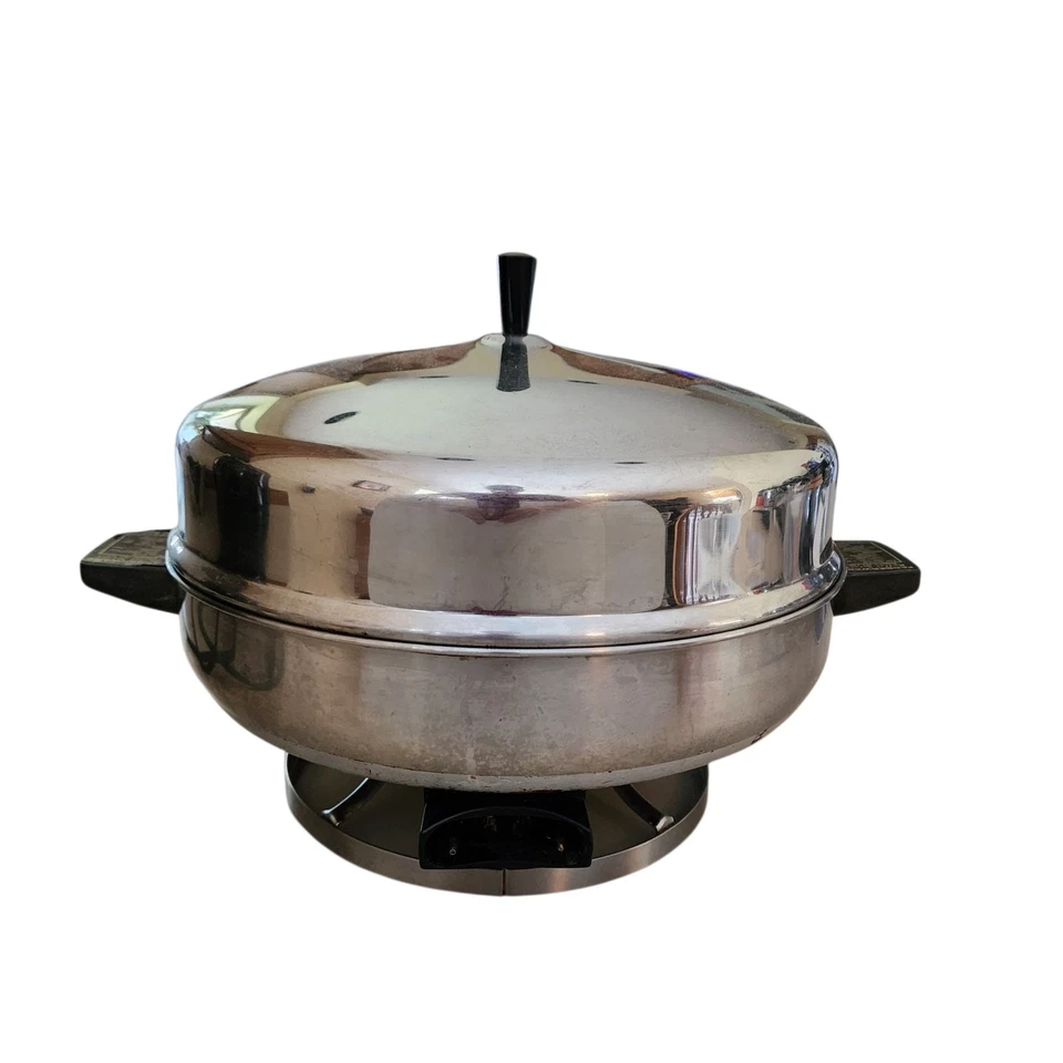 Sartén eléctrica Farberware 12" de colección servidor buffet 335-A tapa domo y cable Foto 2 de 4