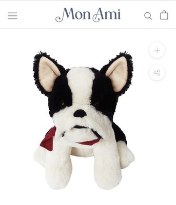 Mon Ami 10  Francois The French Bulldog Plush Toy Frenchie