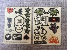 Guitar Hero 2 Stickers  Decals. Authentic. Unused. 2007