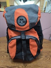 Mochila de camping Boy Scouts of America con asiento naranja y negro usada # T01