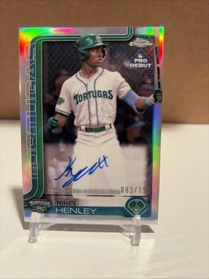 2025 Topps Pro Debut Kyle Henley Chrome Refractor On-Card Auto /199