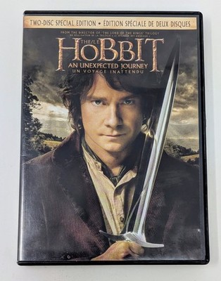 The Hobbit Unexpected Journey DVD (2012) - Region 1 - FR/EN/ES - VG+ (Tested)
