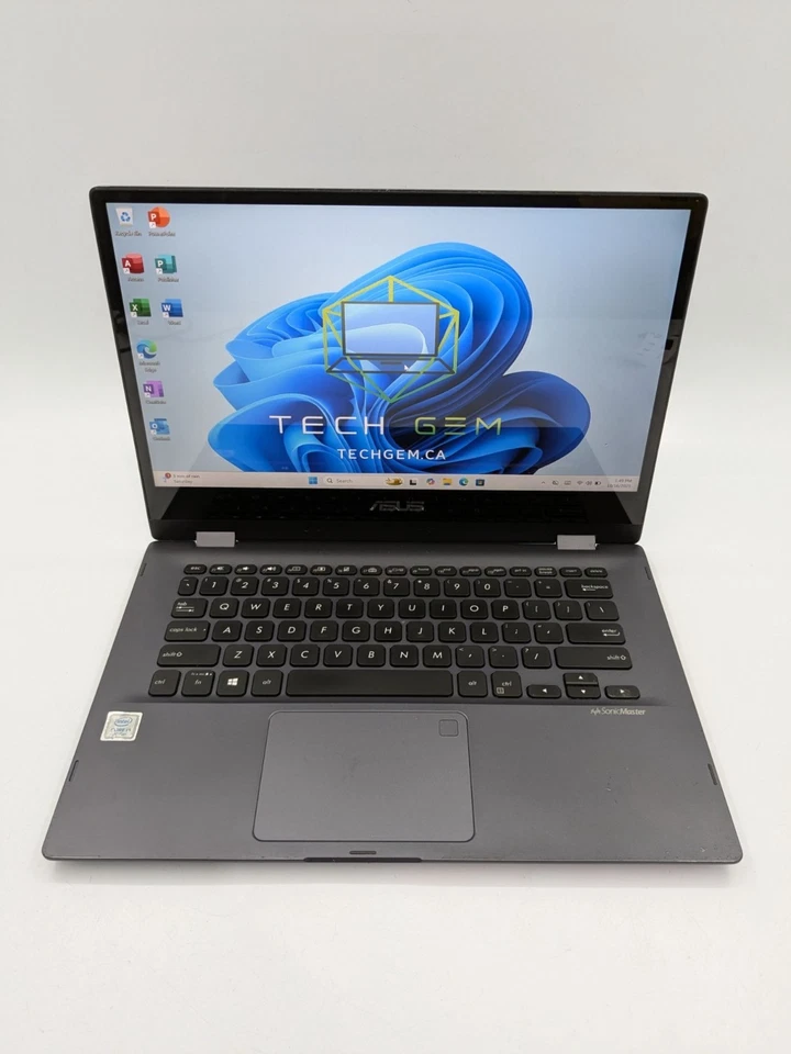 Asus VivoBook Flip 14 TP412UA 14" Intel Core i3-8130U 12GB RAM 256GB SSD - Image 2 of 4