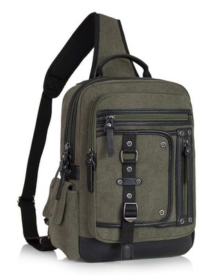 Messenger Bag for Men Canvas Sling Bag Crossbody Backpack Laptop Shoulder Bag...