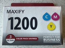 Canon Maxify 1200 Value Pack Cyan Magenta  Yellow Ink Cartridges