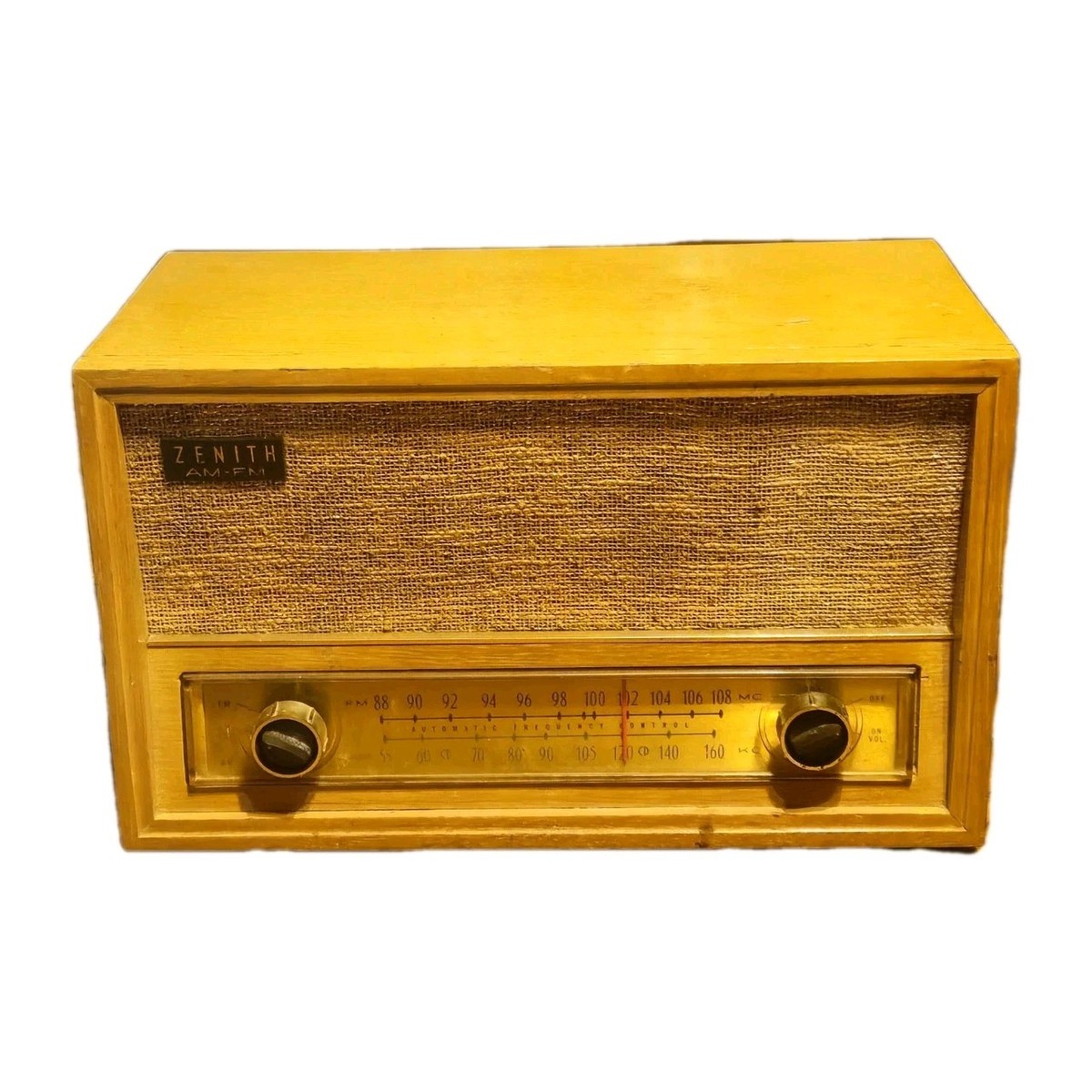 Zenith Vintage AM FM Tube Radio Model C730 Working Condition