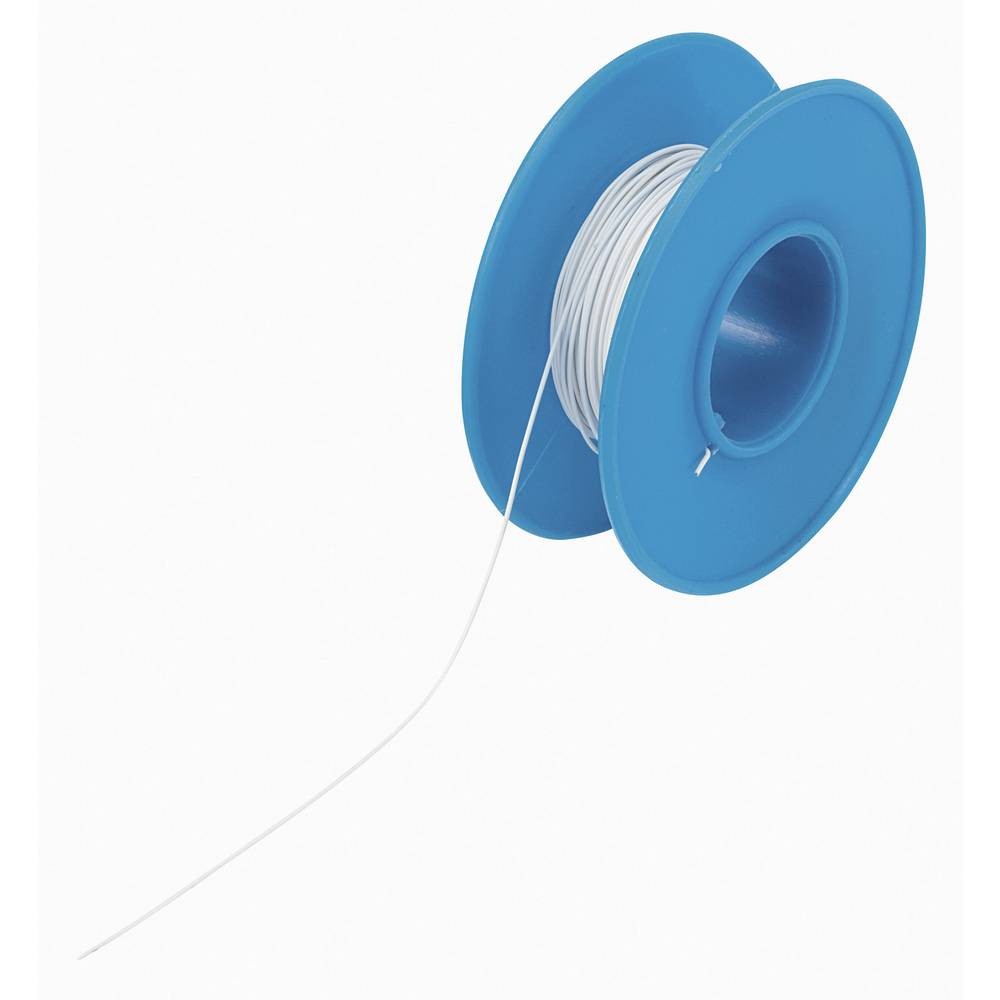 Fil de bobinage TRU COMPONENTS blanc 1 x 0.20 mm² pour prototypage électronique 15 m