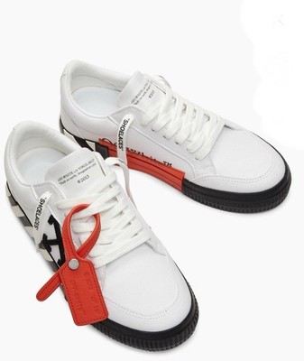靴 Off- White Vulcanized Canvas Men's Off-White Vulcanized Low Top Size 7 | eBay