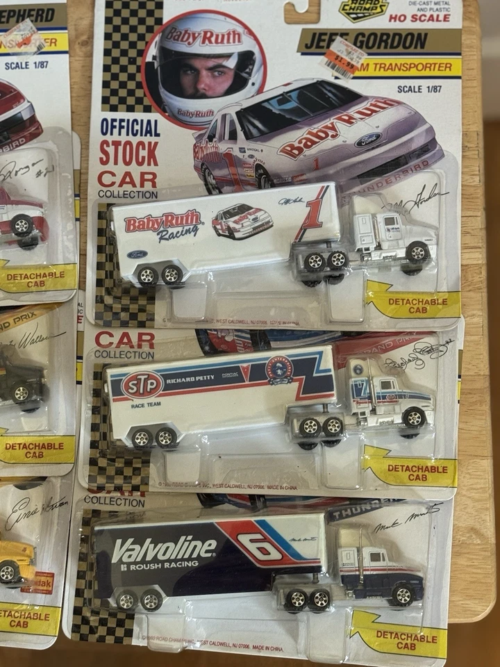 Vintage 90s ROAD CHAMPS Team Transport Haulers Lot Of Six (6) Diecast Haulers  - Image 4 of 4