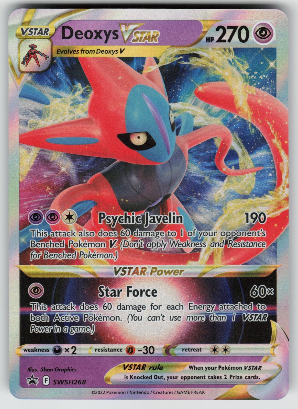 Deoxys VSTAR SWSH: Sword & Shield Promo Cards Promo SWSH268 NM