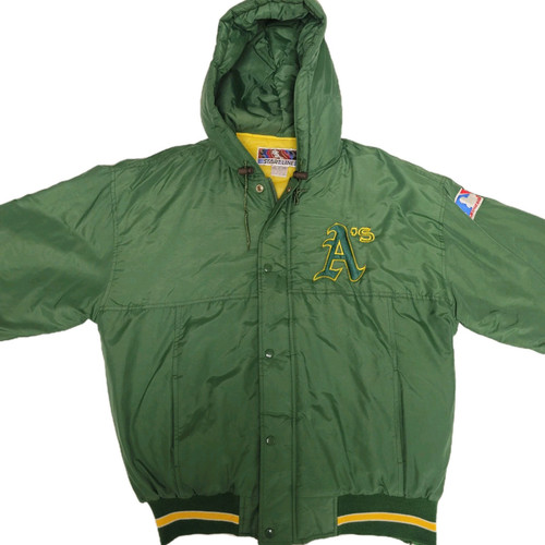 CHAQUETA BOMBER DE COLECCIÓN MLB OAKLAND A's Athletics STARTLINE LINE TALLA L - Imagen 1 de 8