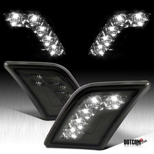Fit 2008-2011 Benz W204 C-Class Smoke LED Side Marker Lights Turn Signal Lamps