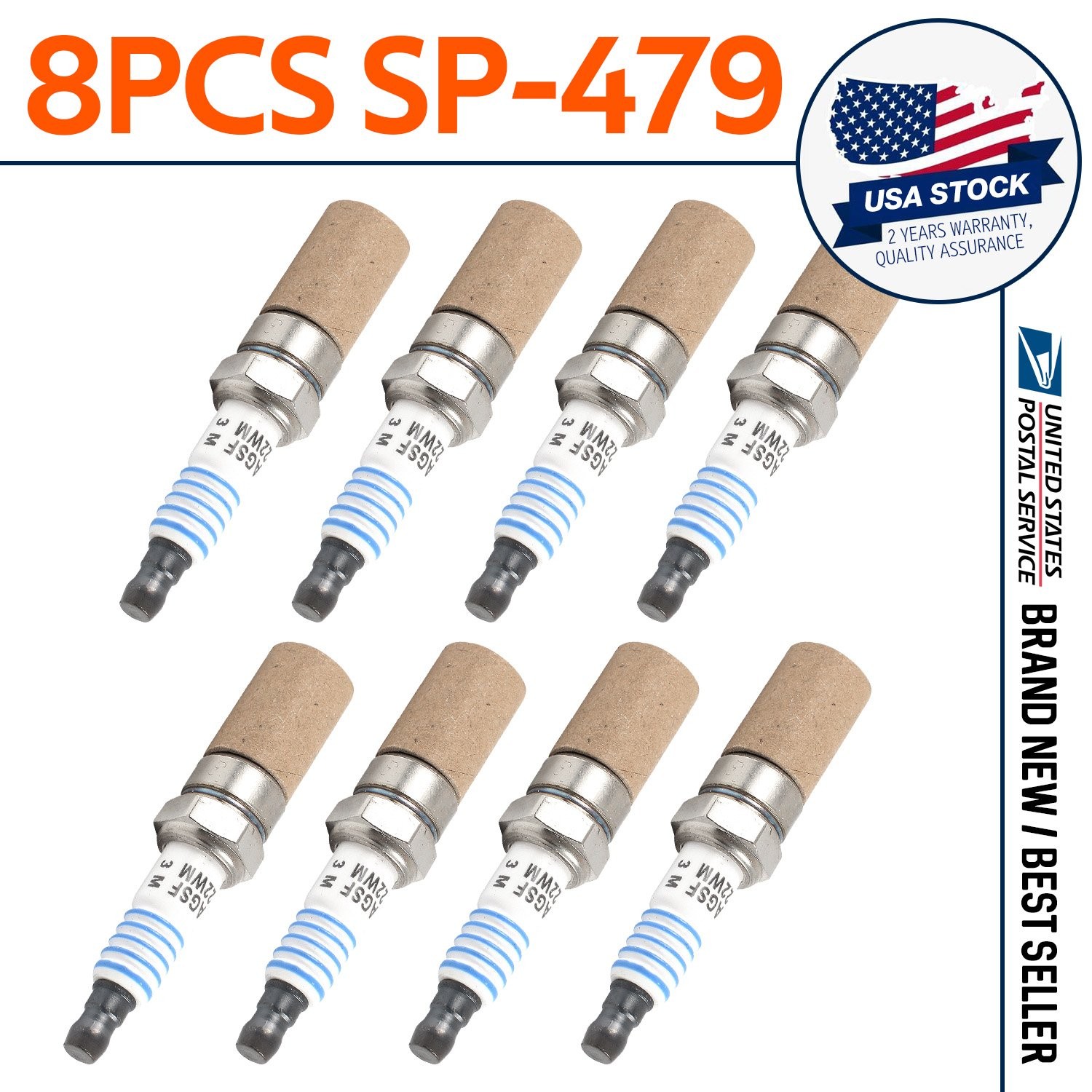 8PCS Platinum Spark Plugs SP479 For 1997-2003 FORD F-150 V8 4.6L / 5.4L AGSF22WM