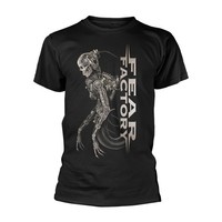 Fear Factory - Mechanical Skeleton Black T-Shirt, Front & Back Print Small