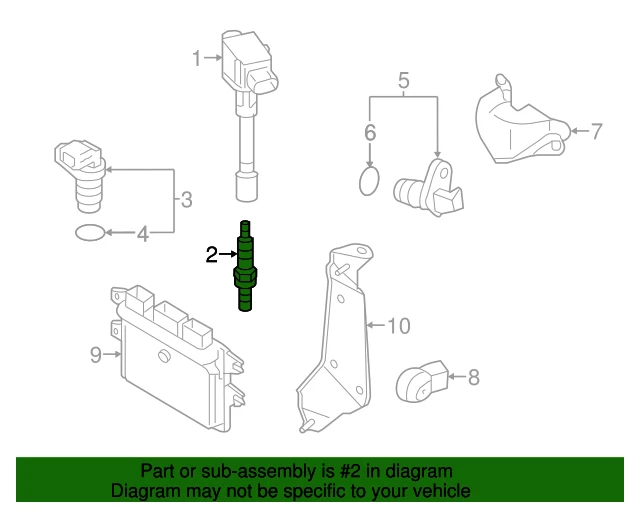 Nueva bujía genuina del motor Nissan Versa (x1) OE 224011HC1B Foto 2 de 4